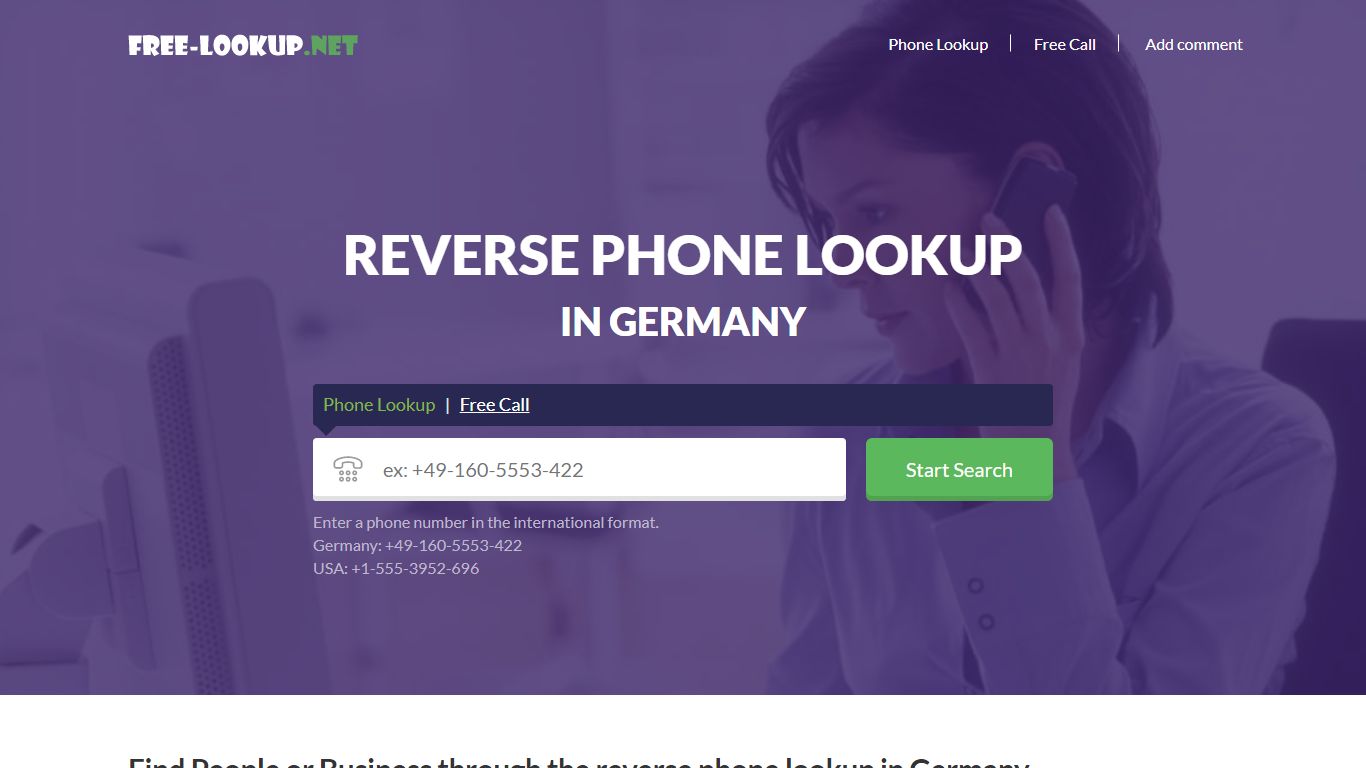 Reverse phone lookup in Germany | Free Lookup